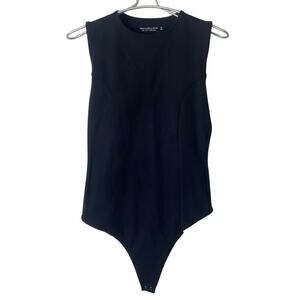 Abercrombie and Fitch Black Thing Bodysuit Sleeveless Size Medium
